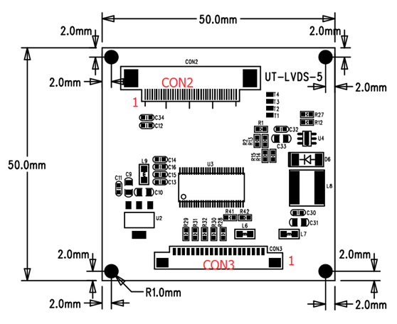 群創4.3寸/天馬4.3寸/5寸工業液晶屏RGB轉LVDS